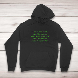 Unix Operating System - Geeky Hoodies - Slightly Disturbed - Image 1 of 2