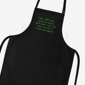 Unix Operating System - Geeky Aprons - Slightly Disturbed - Image 1 of 3