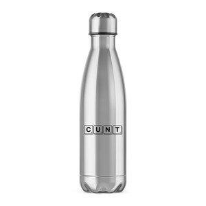 Scrabble Tiles Cunt - Rude Water Bottles - Slightly Disturbed - Image 1 of 2