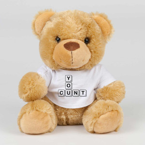 Scrabble Tiles You Cunt - Rude Swear Bear - Slightly Disturbed - Image 1 of 2