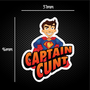 Captain Cunt - Rude Sticker Packs - Slightly Disturbed - Image 1 of 2