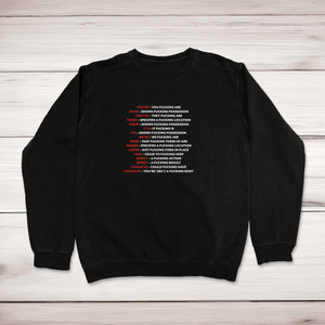 Correct Fucking Grammar - Rude Sweatshirts - Slightly Disturbed - Image 1 of 1