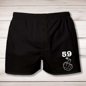 29+, 39+, 49+ or 59+ Middle Finger - Rude Men's Underwear - Slightly Disturbed - Image 1 of 8