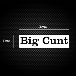 Big Cunt - Rude Sticker Packs - Slightly Disturbed - Image 1 of 1