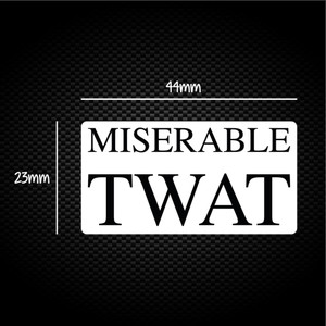 Miserable Swearing - Rude Sticker Packs - Slightly Disturbed - Image 1 of 4
