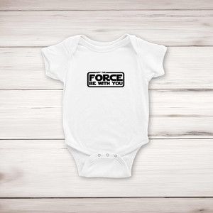 May The Force Be With You - Geeky Babygrows & Sleepsuits - Slightly Disturbed - Image 1 of 4