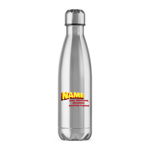 Personalised Dad, Husband - Rude Water Bottles - Slightly Disturbed - Image 1 of 2