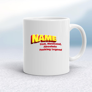 Personalised Dad, Husband - Rude Mugs - Slightly Disturbed - Image 1 of 12