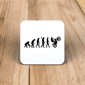 Evolution Of A Trials Bike Rider - Novelty Coaster - Slightly Disturbed - Image 1 of 1