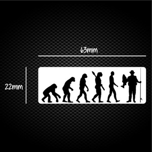 Evolution Of An Angler - Novelty Sticker Packs - Slightly Disturbed - Image 1 of 1