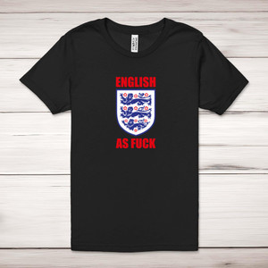 English As Fuck Three Lions - Rude Adult T-Shirt - Slightly Disturbed