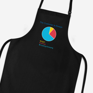 The Customer is Always - Rude Aprons - Slightly Disturbed - Image 1 of 2