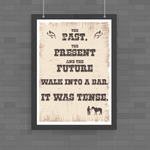 The Past, The Present & The Future - Novelty Posters - Slightly Disturbed - Image 1 of 1