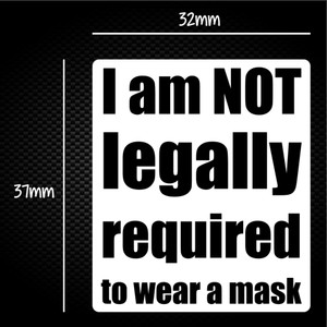 I Am Not Legally Required - Novelty Sticker Packs - Slightly Disturbed - Image 1 of 1