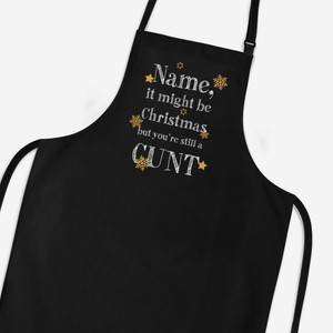 Personalised Christmas Swearing - Rude Aprons - Slightly Disturbed - Image 1 of 9