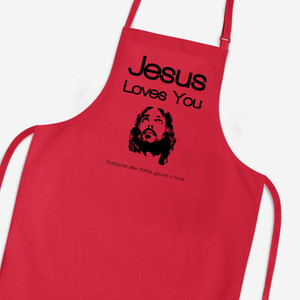 Jesus Loves You...Swearing - Rude Aprons - Slightly Disturbed - Image 1 of 6