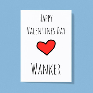 Happy Valentines Day Swearing - Rude Greeting Card - Slightly Disturbed - Image 1 of 3