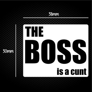 The Boss Is A ... Swearing - Rude Sticker Packs - Slightly Disturbed - Image 1 of 2
