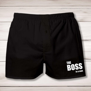 The Boss Is A ... Swearing - Rude Men's Underwear - Slightly Disturbed - Image 1 of 4