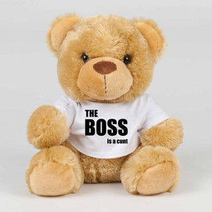 The Boss Is A ... Swearing - Rude Swear Bear - Slightly Disturbed - Image 1 of 4