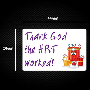 Thank God The HRT Worked! - Novelty Sticker Packs - Slightly Disturbed - Image 1 of 1