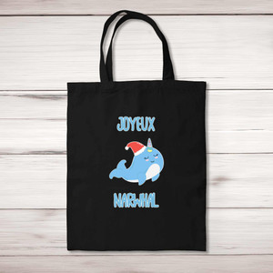 Joyeux Narwhal - Novelty Tote Bags - Slightly Disturbed