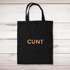 Cunt Lights - Rude Tote Bags - Slightly Disturbed