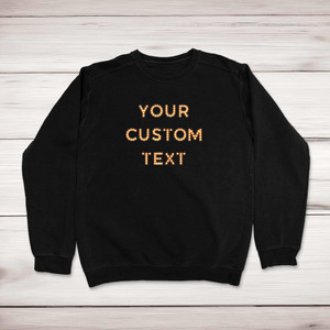 Personalised Text Lights - Novelty Sweatshirts - Slightly Disturbed - Image 1 of 2