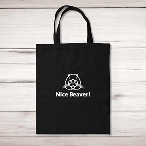 Nice Beaver - Novelty Tote Bags - Slightly Disturbed