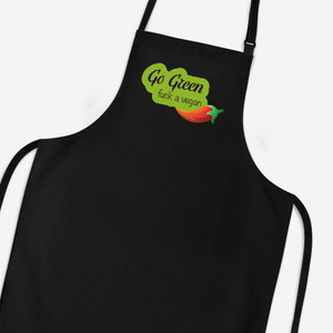 Go Green Fuck A Vegan - Rude Aprons - Slightly Disturbed - Image 1 of 3