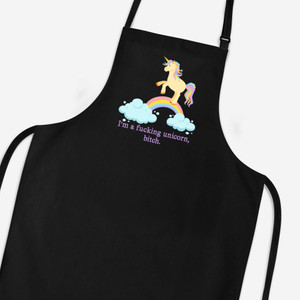 I'm A Fucking Unicorn, Bitch - Rude Aprons - Slightly Disturbed - Image 1 of 3