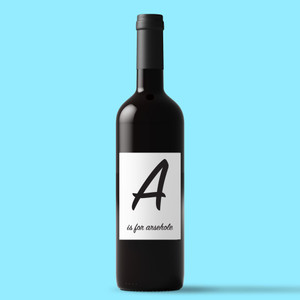 A Is For Arsehole - Rude Wine/Beer Labels - Slightly Disturbed - Image 1 of 1