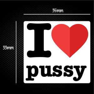 I Love Pussy - Rude Sticker Packs - Slightly Disturbed - Image 1 of 1