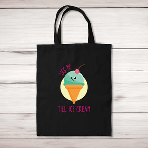 Lick Me Till Ice Cream - Rude Tote Bags - Slightly Disturbed