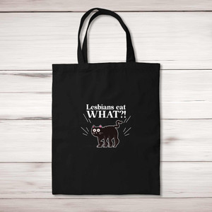 Lesbians Eat What - Rude Tote Bags - Slightly Disturbed