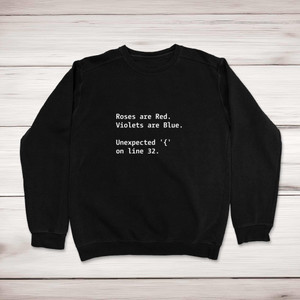 Roses Are Red - Geeky Sweatshirts - Slightly Disturbed - Image 1 of 2