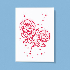 Roses Are Red - Geeky Greeting Card - Slightly Disturbed - Image 1 of 1