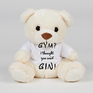 Gym I Thought You Said Gin! - Novelty Swear Bear - Slightly Disturbed - Image 1 of 1