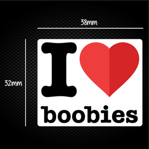I Love Boobies - Novelty Sticker Packs - Slightly Disturbed - Image 1 of 1