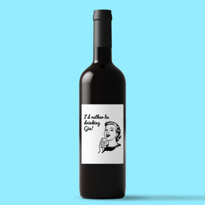 I'd Rather Be Drinking Gin - Novelty Wine/Beer Labels - Slightly Disturbed - Image 1 of 1