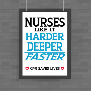 Nurses Like It Harder - Novelty Posters - Slightly Disturbed - Image 1 of 1