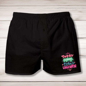 Today I Choose To Be A Unicorn - Novelty Men's Underwear - Slightly Disturbed - Image 1 of 2
