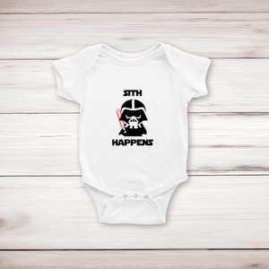 Sith Happens - Geeky Babygrows & Sleepsuits - Slightly Disturbed - Image 1 of 3
