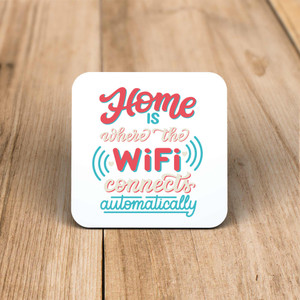 WiFi Connects Automatically - Geeky Coaster - Slightly Disturbed - Image 1 of 1