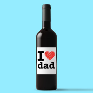 I Heart Dad - Novelty Wine/Beer Labels - Slightly Disturbed - Image 1 of 1