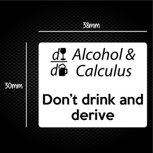 Alcohol And Calculus - Geeky Sticker Packs - Slightly Disturbed - Image 1 of 1