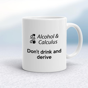 Alcohol And Calculus - Geeky Mugs - Slightly Disturbed - Image 1 of 18