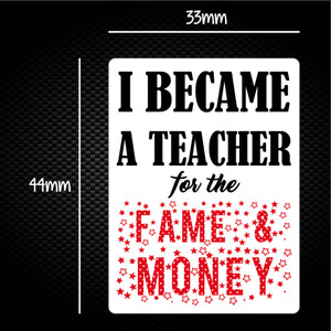 I Became A Teacher - Novelty Sticker Packs - Slightly Disturbed - Image 1 of 1