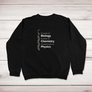 Biology, Chemistry, Physics - Geeky Sweatshirts - Slightly Disturbed - Image 1 of 2