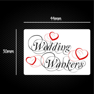 Wedding Wankers - Rude Sticker Packs - Slightly Disturbed - Image 1 of 1